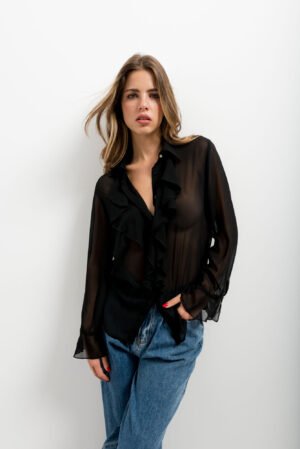 BLUSA DE BABADO