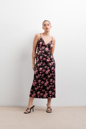 VESTIDO DE IMPRESSÃO FLORAL