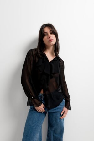 BLUSA DE BABADO