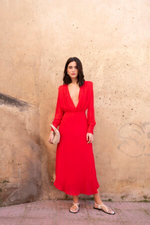 VESTIDO MIDI GASA